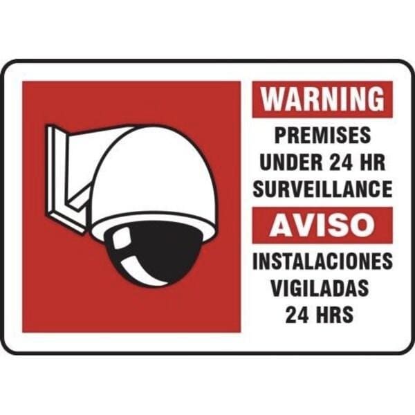 Accuform VIDEO SURVEILLA NCE SIGN WARNING SBMASE302VS SBMASE302VS - main